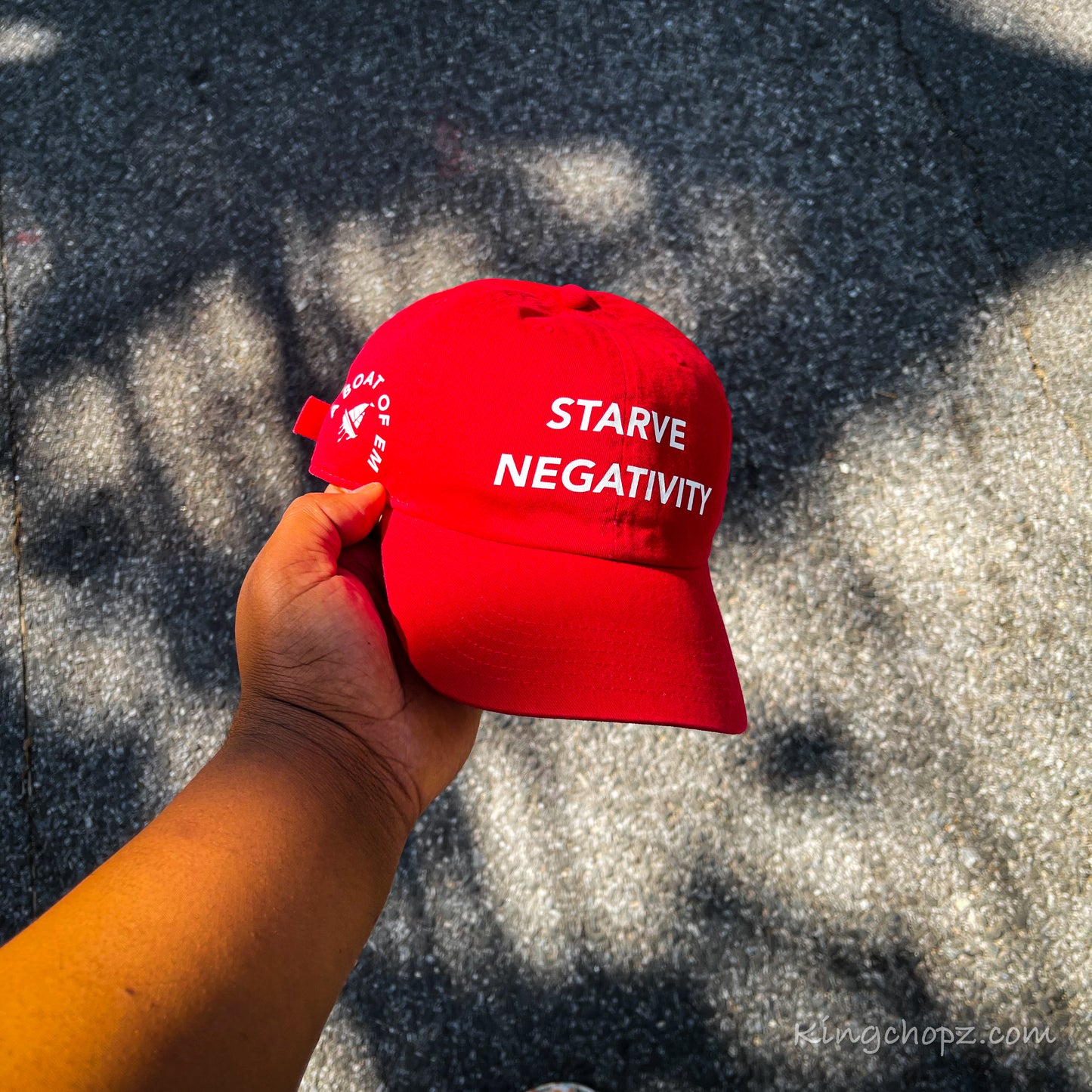 Red Starve Negativity Cap