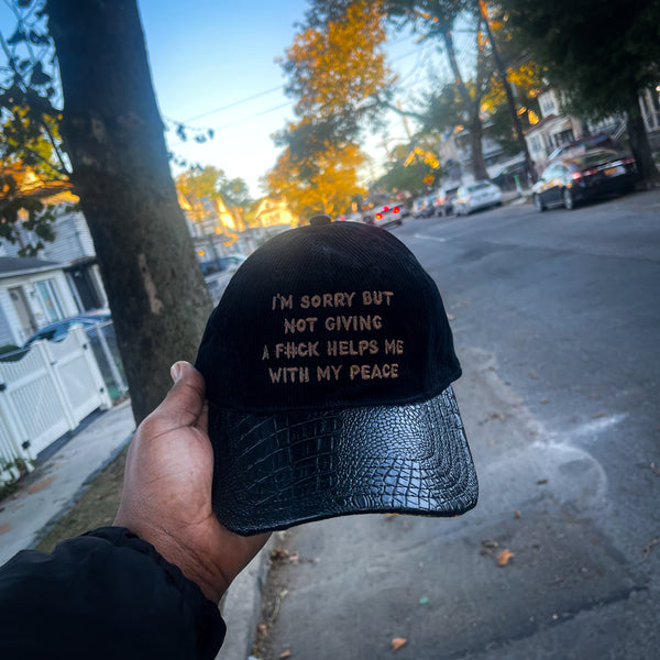 Clean Black  Boundaries Hat