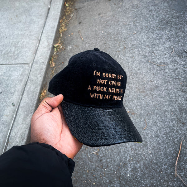 Clean Black  Boundaries Hat