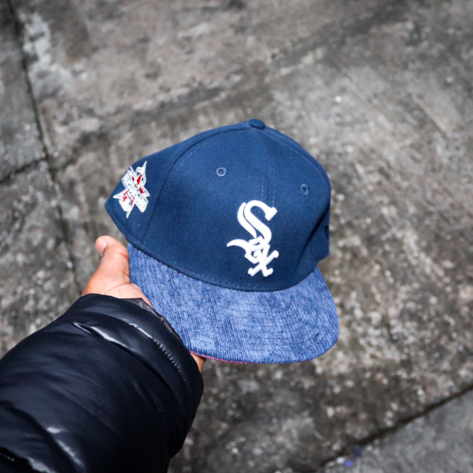 Corduroy White Socks