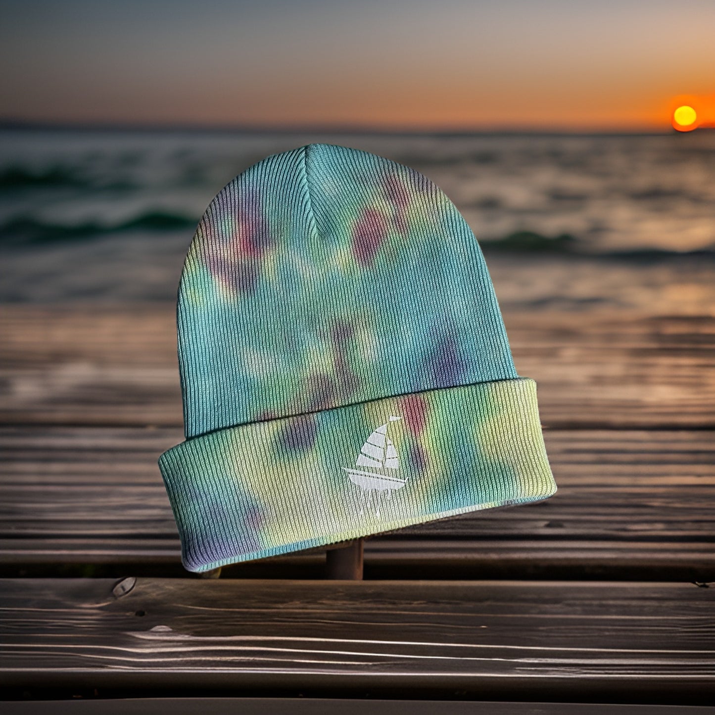 Sunset Winter Beanie Hat