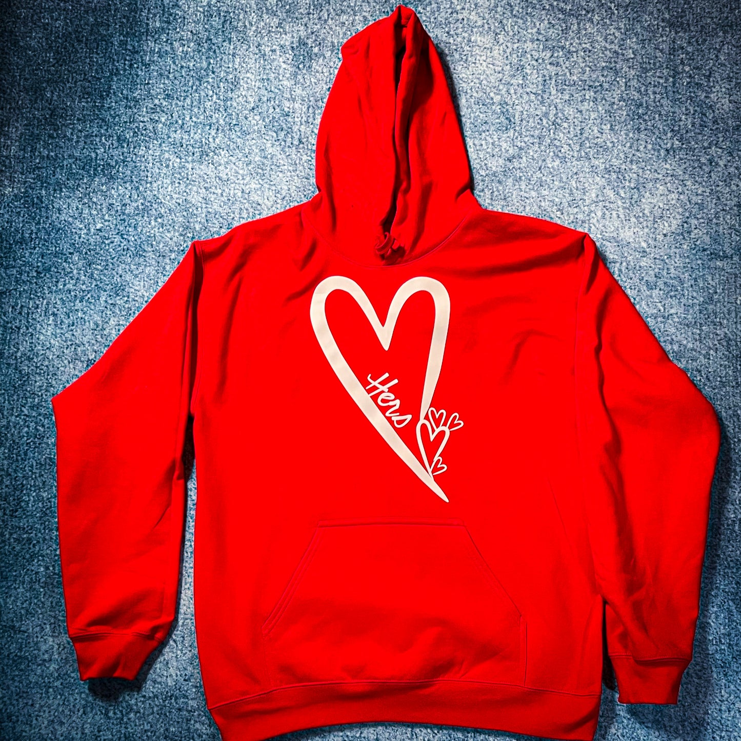 Red Hers Heart Hoodie