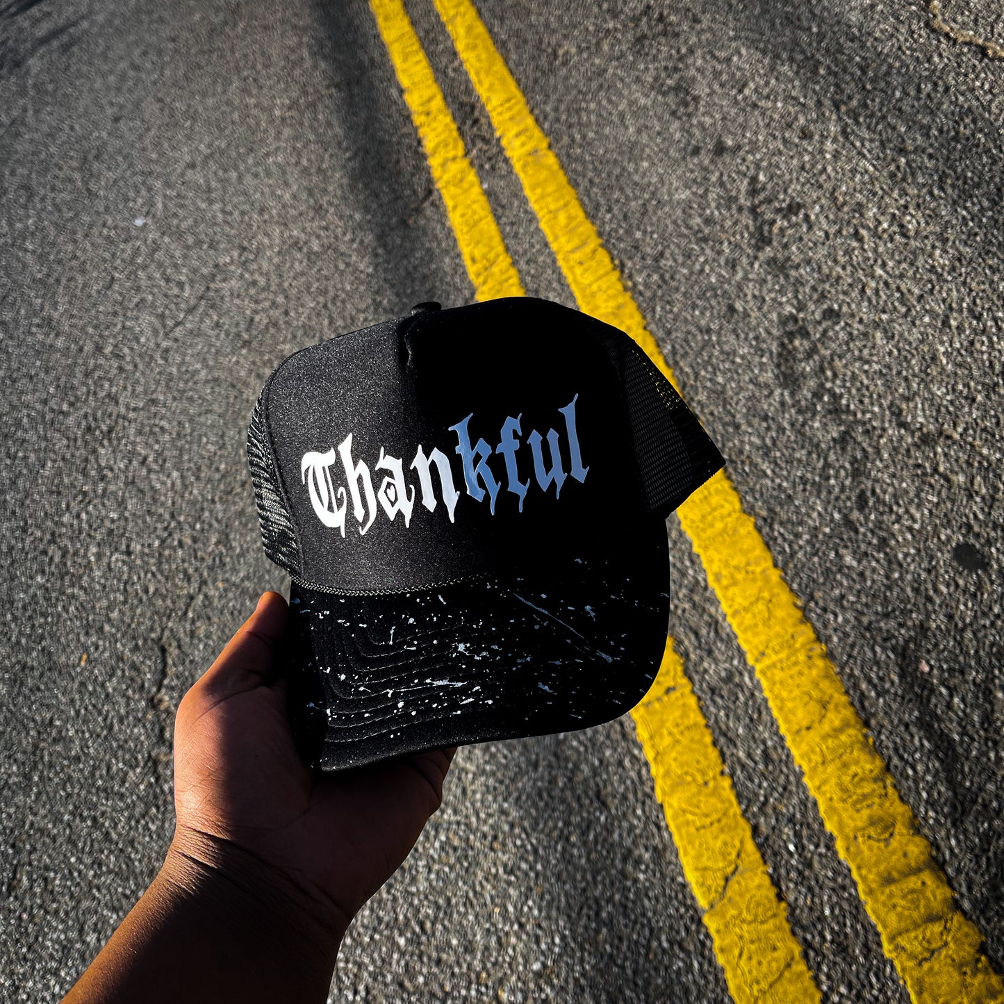 Black Thankful Trucker