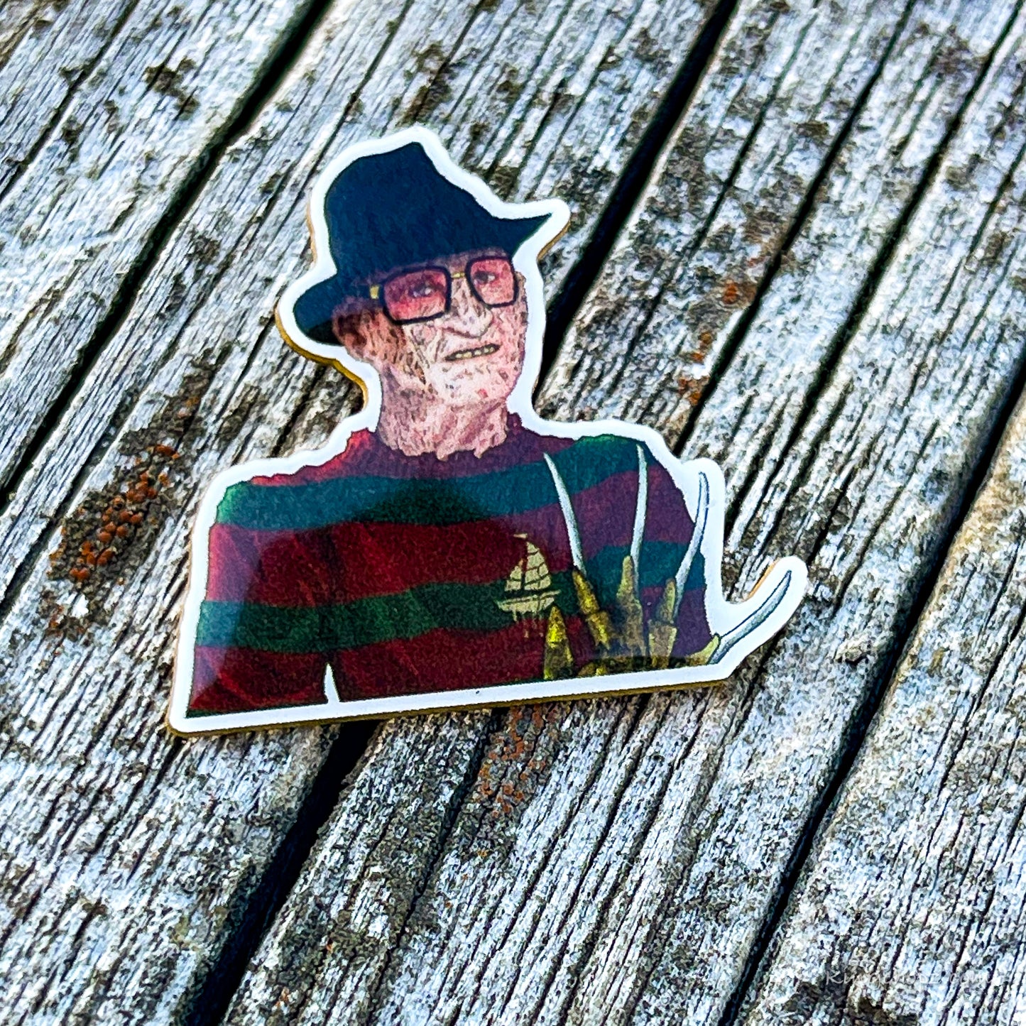 Fly Freddy Kruger  pin